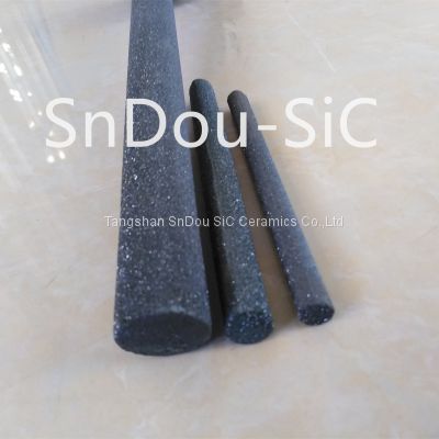 RSiC Pins Solid Bars Posts by 1650C recrystallized SiC Ceramics in China Tangshan SnDou