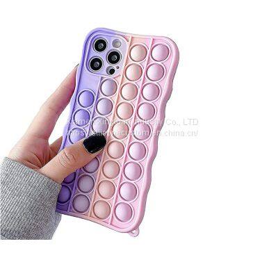 Bubble Fidget Sensory Toy for IPhone 12 Pro Max Case 3D Soft Silicone Case photo-2