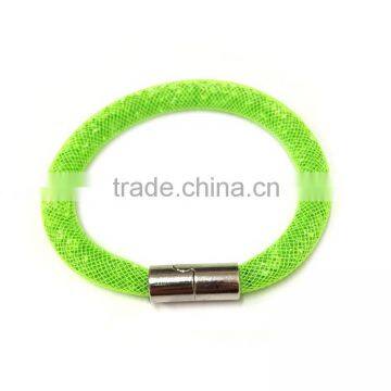 Stardust Bracelet With Shinning Crystal Double Nylon Mesh Bracelets For Women Birthday Gifts For Her Jewelry 4 Colors Available