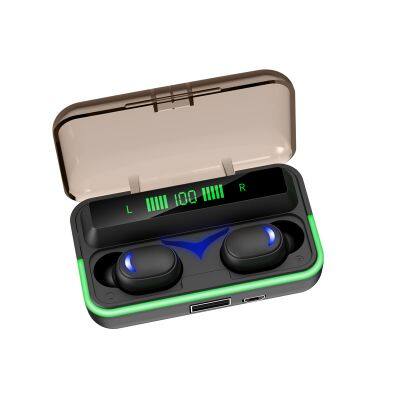 KINGSTAR 2000mAh Power bank LED Display TWS Bluetooth Earphone Noise Cancelling Bass Earplug 5.1Waterproof Wireless Earbuds