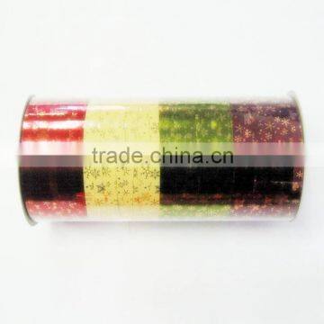 Floral Printed Dots Plastic Ribbon Roll, Gift Wrapping Tape Colorful pp Ribbon