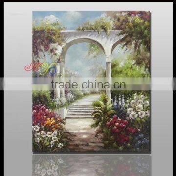 home decor excellent garden scenery landscape oil painting YZ-14