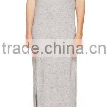2015 China Manufacturer Ladies Casual Cut Out Back Long Jersey Dress Quality Choice photo-2