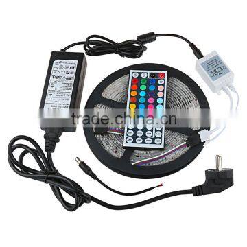 RGB LED Strip 5M 300Led 5050 SMD 44Key IR Remote Controller 12V Power Supply