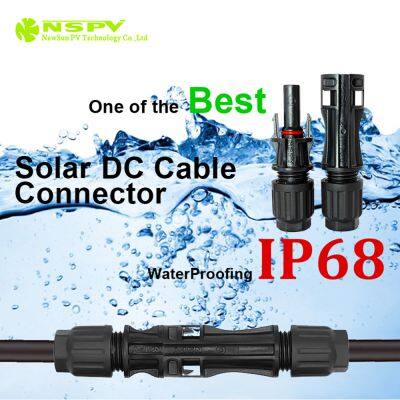 Solar PV 1500V DC Cable Connector Compatible MC4 Type Male Female Connectors