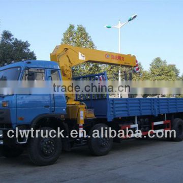 Dongfeng good quality 3 alxes 5 tons truck crane