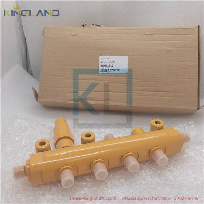 High Quality Engine Parts C6.4 Fuel Common Rail Assy 438-3416  suitable for CAT