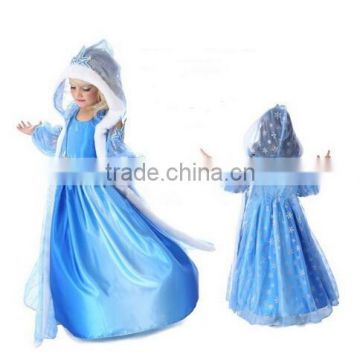 Instyles fashion Cheap wholesale Junhou Brand cheap High quality children clothing factory froze elsa dress wholesale long sl