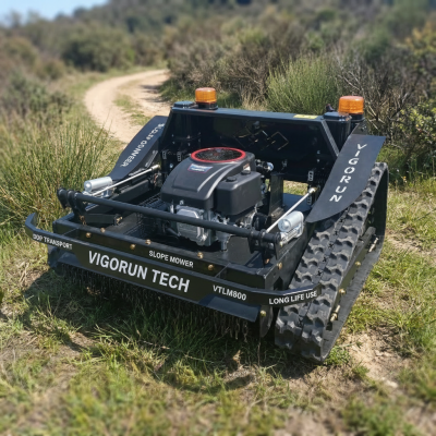 Affordable Wireless Radio Control Track-mounted Mower Fruit Tree Row Vegetation Maintenance VTLM800 Robot Lawn Mower
