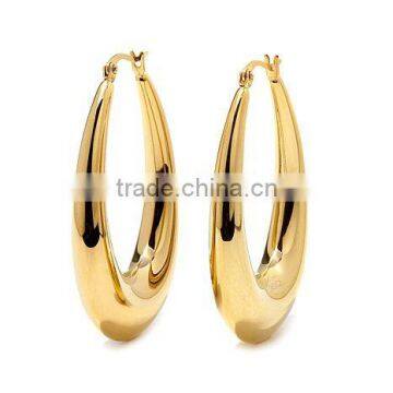 hot sale gold plated ladies popular earring wire manufacturer supply 316L stainless steel earring