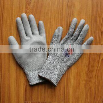 anti cutting gloves with PU coated