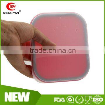 Reusable 600 ML Silicone Children Lunch Box for Christmas Promo photo-2