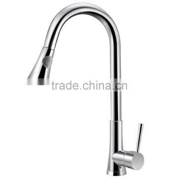 New Arrival Luxury Chrome Kitchen Sink Pull Out Spray Faucet Basin Swivel Spout Mixer Tap photo-3