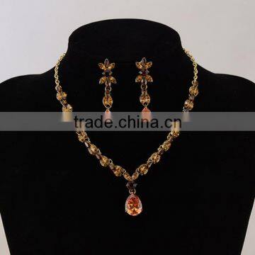 Elegant Italian Gold Plated Jewelry Set For Evening Dress Wholesale photo-3