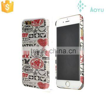 2015 Hot Selling Beautiful Printed 3d sublimation tpu+pc one piece phone case