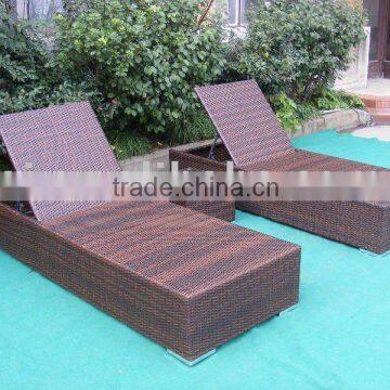 Rattan furniture Sun bed Beach Lounge JC-L004