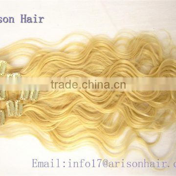 2015 Qingdao afro clip in hair extension