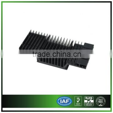 Extruded heat sink with black anodized for graphics card