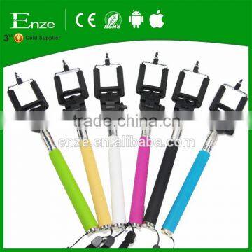 waterproof bluetooth selfie stick with various color for mobile phone camera