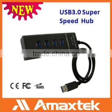 Hot Selling 2015 Newest Design 4 Port USB 3.0 Type Hub with Wire & Better Service and Active Support