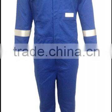 Workwear industrial 100% cotton & EN11612 Flame Retardant & Anti-static reflective safety coverall