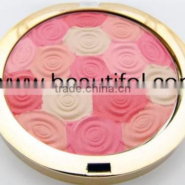 Flower blusher!Long wearing face use easy to apply good pigmentation multi-color