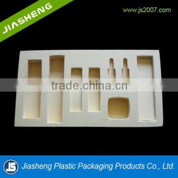 flocking packaging tray packaging for skin care products use in beauty parlor