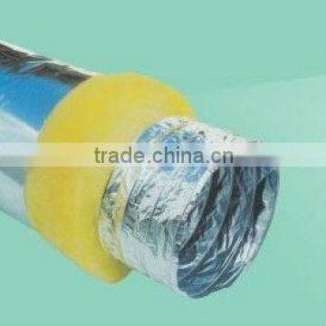 Aluminum insulated flexible air duct(figer glass)