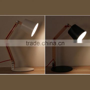 Ash wood lighting table lamp foldable pole table light for interior