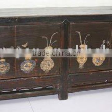 Antique Chinese Beautiful Hand Painted console Cabinet