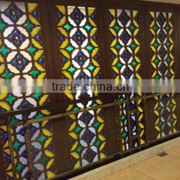 classic design carved solid wood partition screen