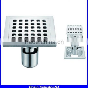 square stainless steel shower floor drain cover