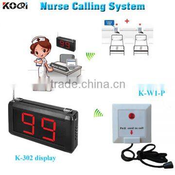 Nurse Call System 2-digit display K-302 with patient pull cord to button K-W1-P