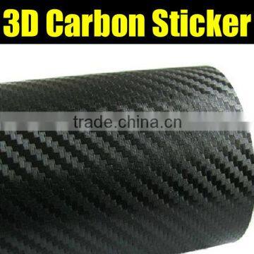 Bubble Free 3D Carbon Fiber Film, Car Wrapping Film 1.52*30m apple green color