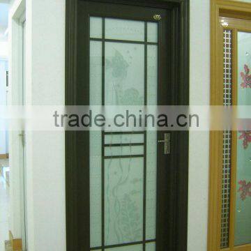 PVC-U door latest design wooden like doors