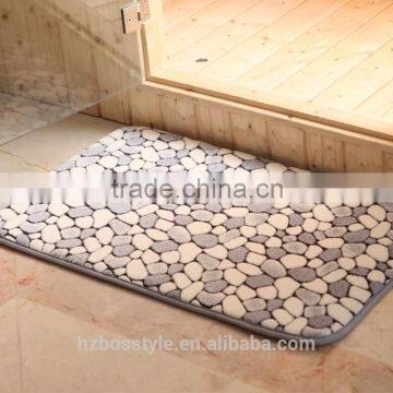 Cobblestone paver mats memory foam rugs bathroom mat washable sets
