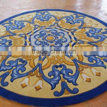 Flower Shaped Pink Bath Rugs, Handmade Decorative Rugs