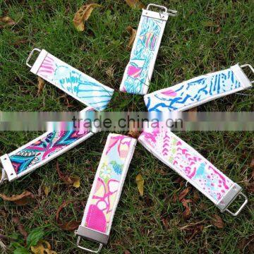 Wholesale Blanks Mixed Color Key Chain Key Fob Key Wristlet Crown Jewel Sailing Pattern                        
                                                Quality Choice