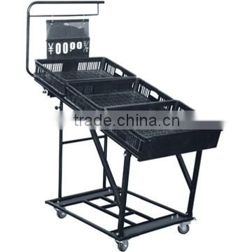 Factory direct sales supermarket fruit stand rack with good quality