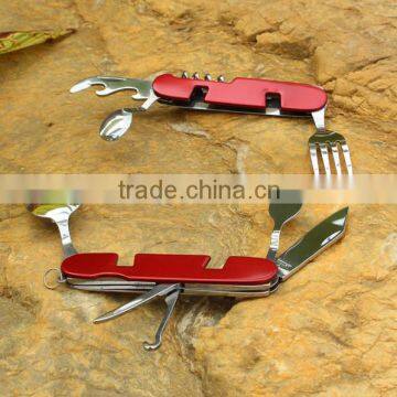 3.94" Closed Detachable Folding Knife Spoon Fork Travel Set