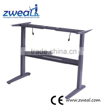 adjustable height desk standing manual desk frame