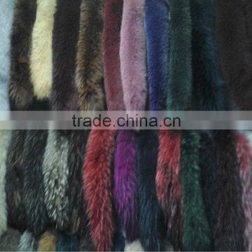 black coat fur collar and cuffs in many colors