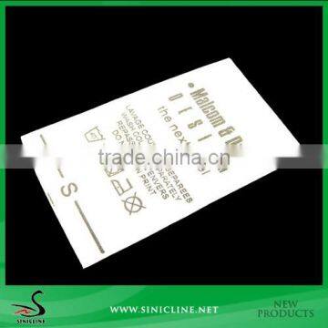 Sinicline Custom Cloth Printed Fabric Wash Care Label Supplier