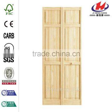 36 in. x 80 in. 6-Panel Pine Unfinished Interior Closet Bi-fold Door