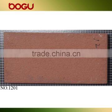 Red paving ceramic tile for outdoor driving way street floor cladding paving stone wholesale paving tile 100x200mm
