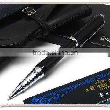 2014 Unique Design Duke Gentleman Elegant Black Ball Pen, Good Present Pen for Women