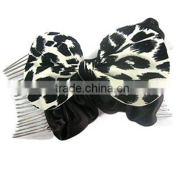 Fashion hair combs with leopard printed