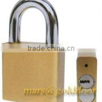 Small Rounded Corner Brass Padlock with PC Keys