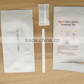 One Step Alcohol Saliva Test Strip Kits for Car Driver