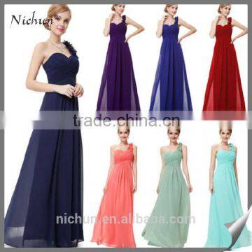 Women Long Chiffon Formal Evening Party Ball Gown Prom Bridesmaid Wedding Dress